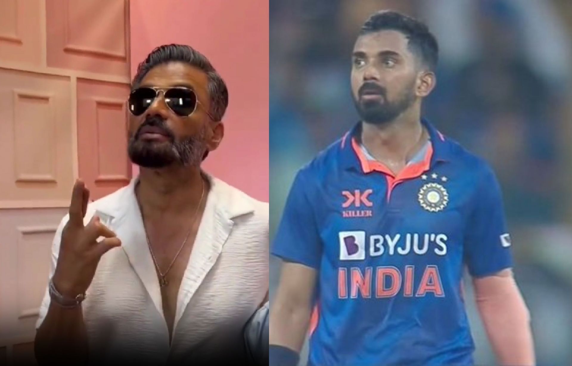 Suniel Shetty reacts after KL Rahul