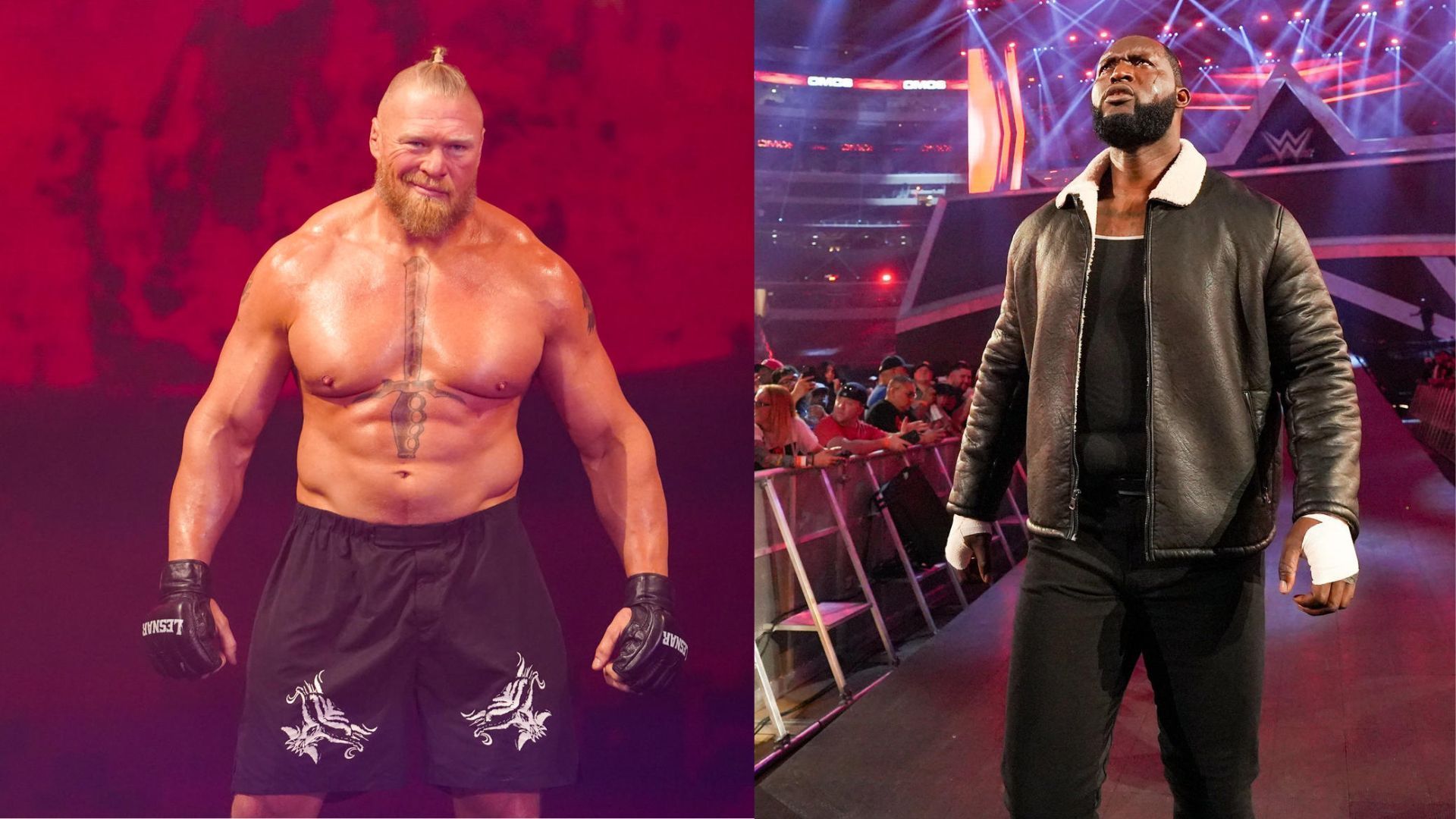 Brock Lesnar will face Omos at WrestleMania 39