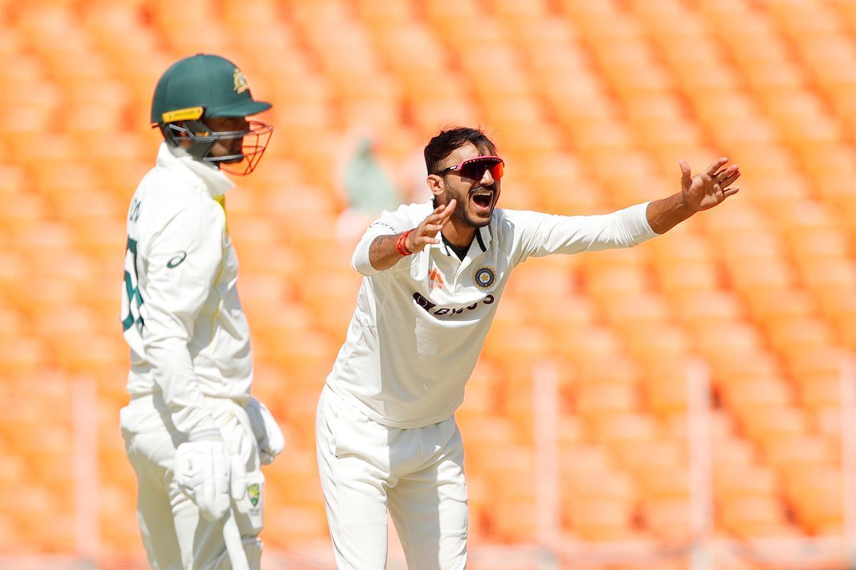 Axar Patel appeals. (Image Credits: Getty)