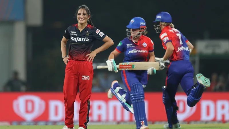 Renuka Singh Thakur has picked up only one wicket. Pic: wplt20.com