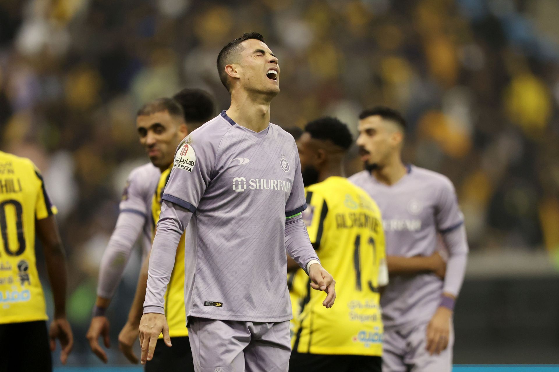 Cristiano Ronaldo in action during Al Ittihad v Al Nassr - Saudi Super Cup