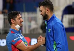 [Watch] Pakistan and Afghanistan players exchange pleasantries following the T20I Series.