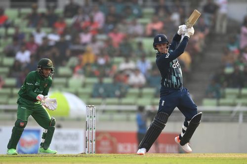 Jason Roy plays a shot. (Credits: Getty)