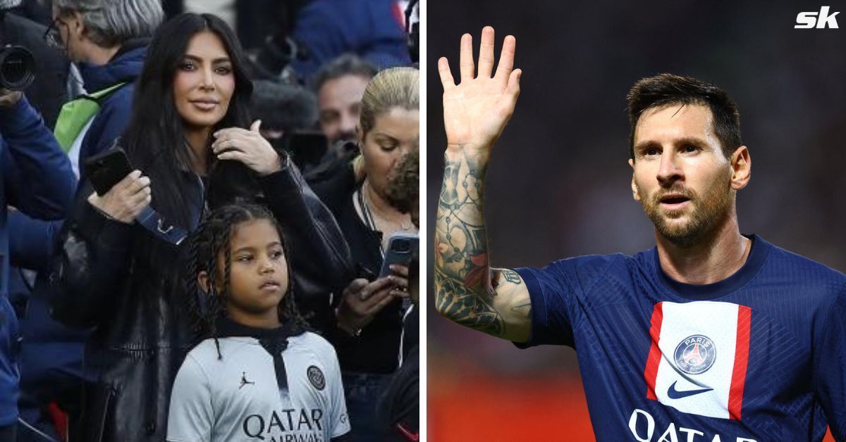 Kim Kardashian posts adorable video of kids meeting Lionel Messi.