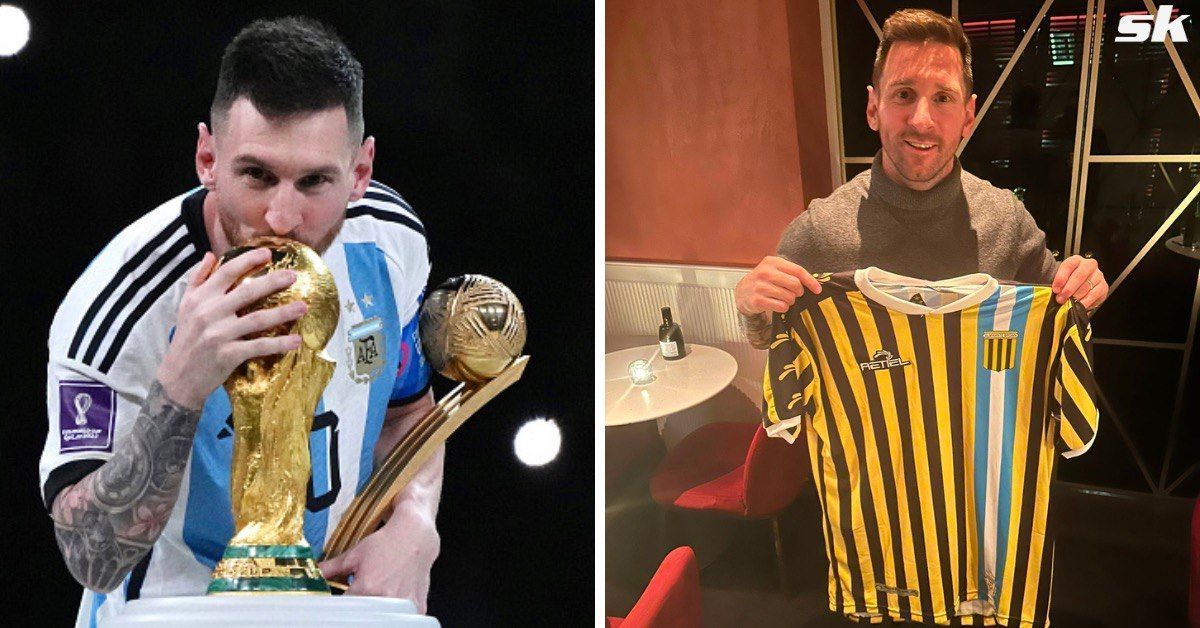 Argentine club gifts special jersey to Lionel Messi