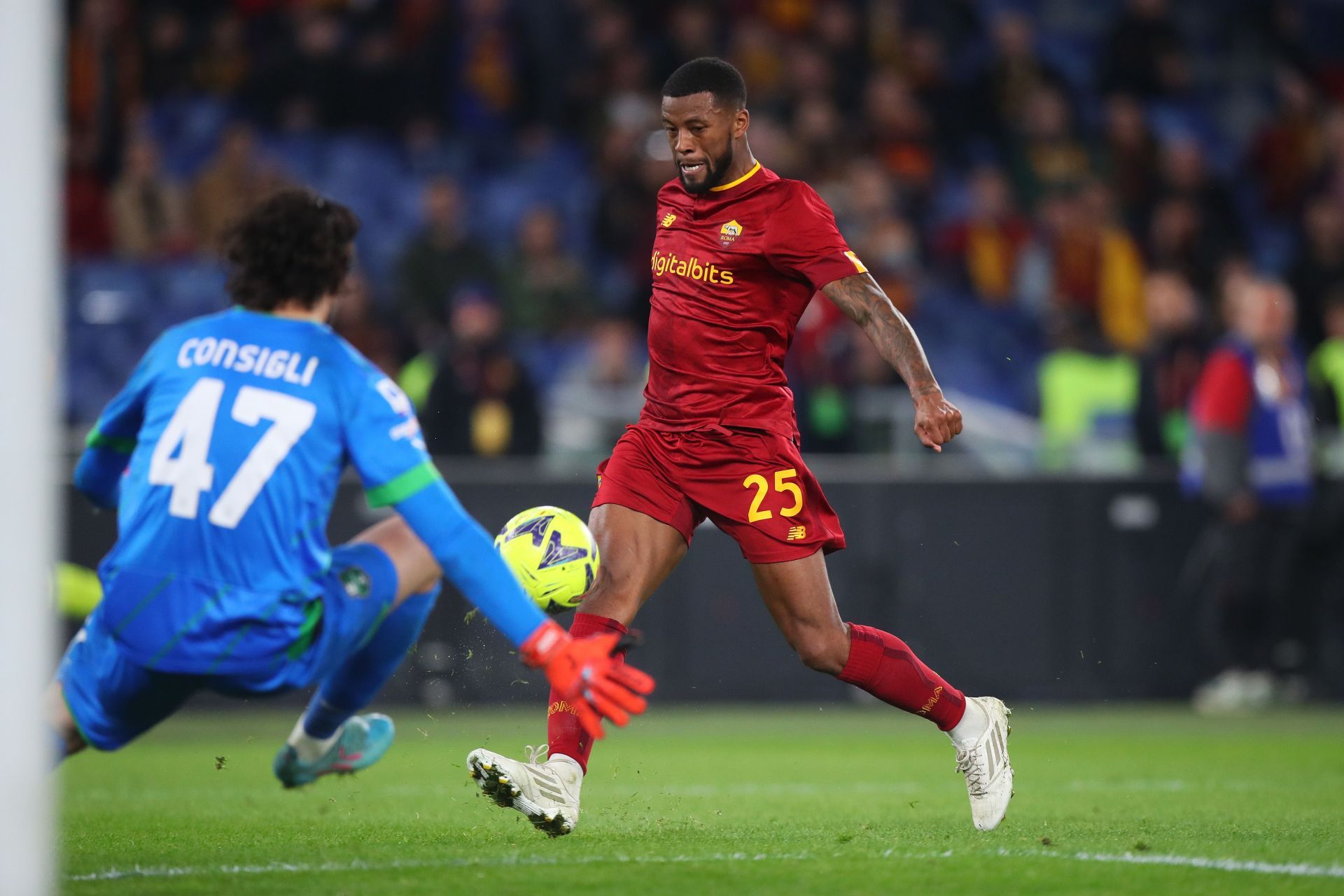 Georginio Wijnaldum (right) has missed games due to injury this season.