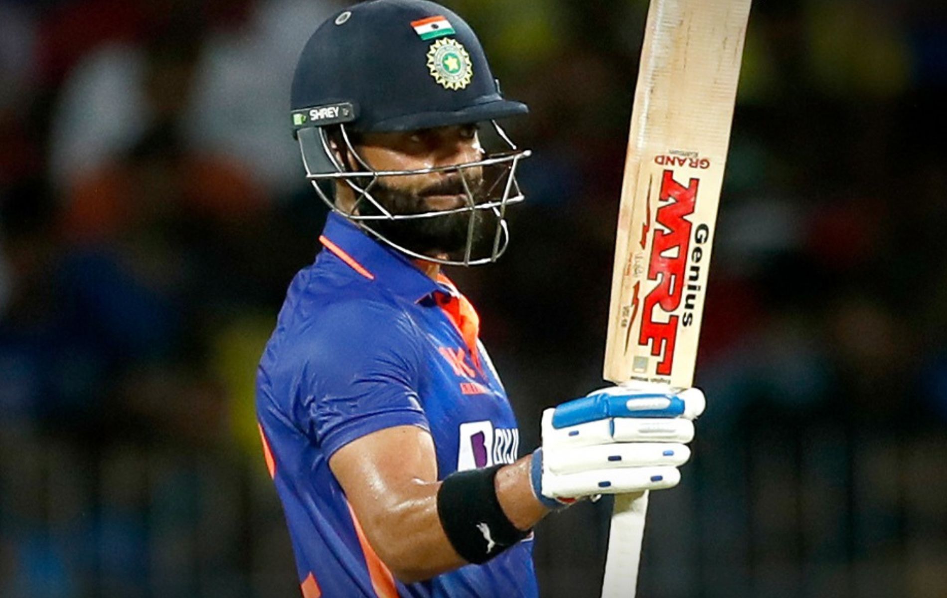 Virat Kohli departed soon after completing his 65th ODI half-century. (Pic: Twitter)