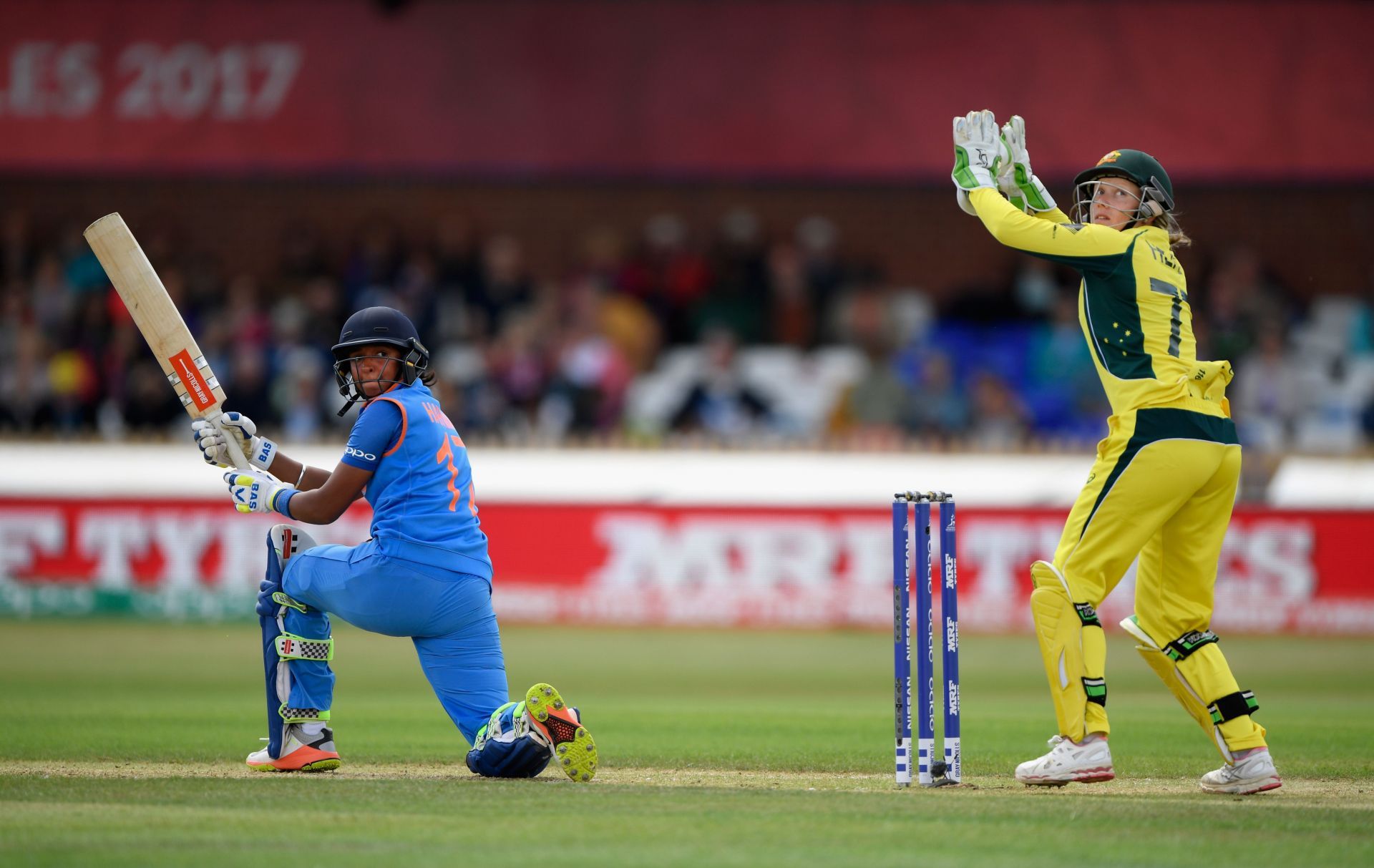 The star India Women’s batter during her famous knock of 171*. Pic: Getty Images