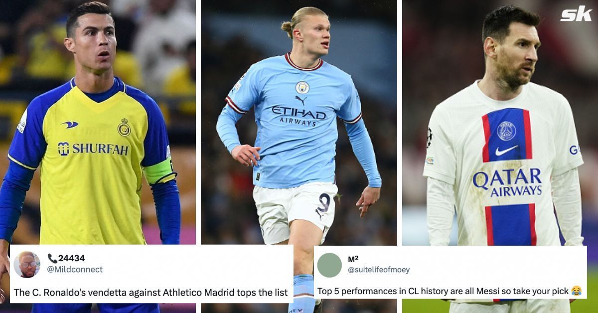 Fans debate whether Haaland has joined Ronaldo and Messi