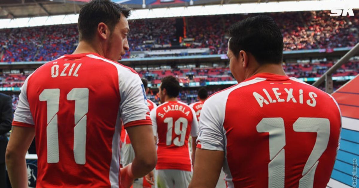 Alexis Sanchez and Mesut Ozil played together at Arsenal between 2014 and 2018.