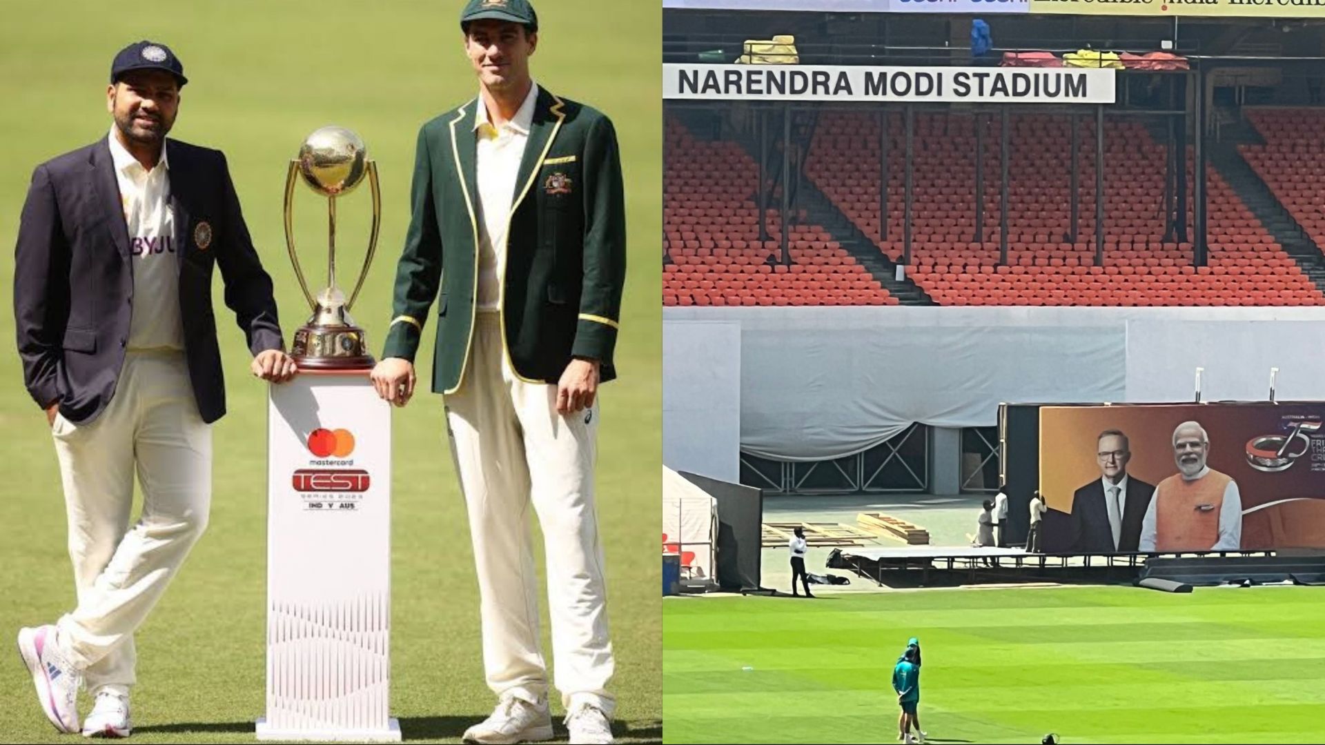 Narendra Modi Stadium will host the 4th Test (Image: Twitter)