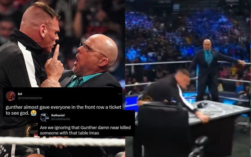 Gunther flipped the table with ease on WWE SmackDown this week