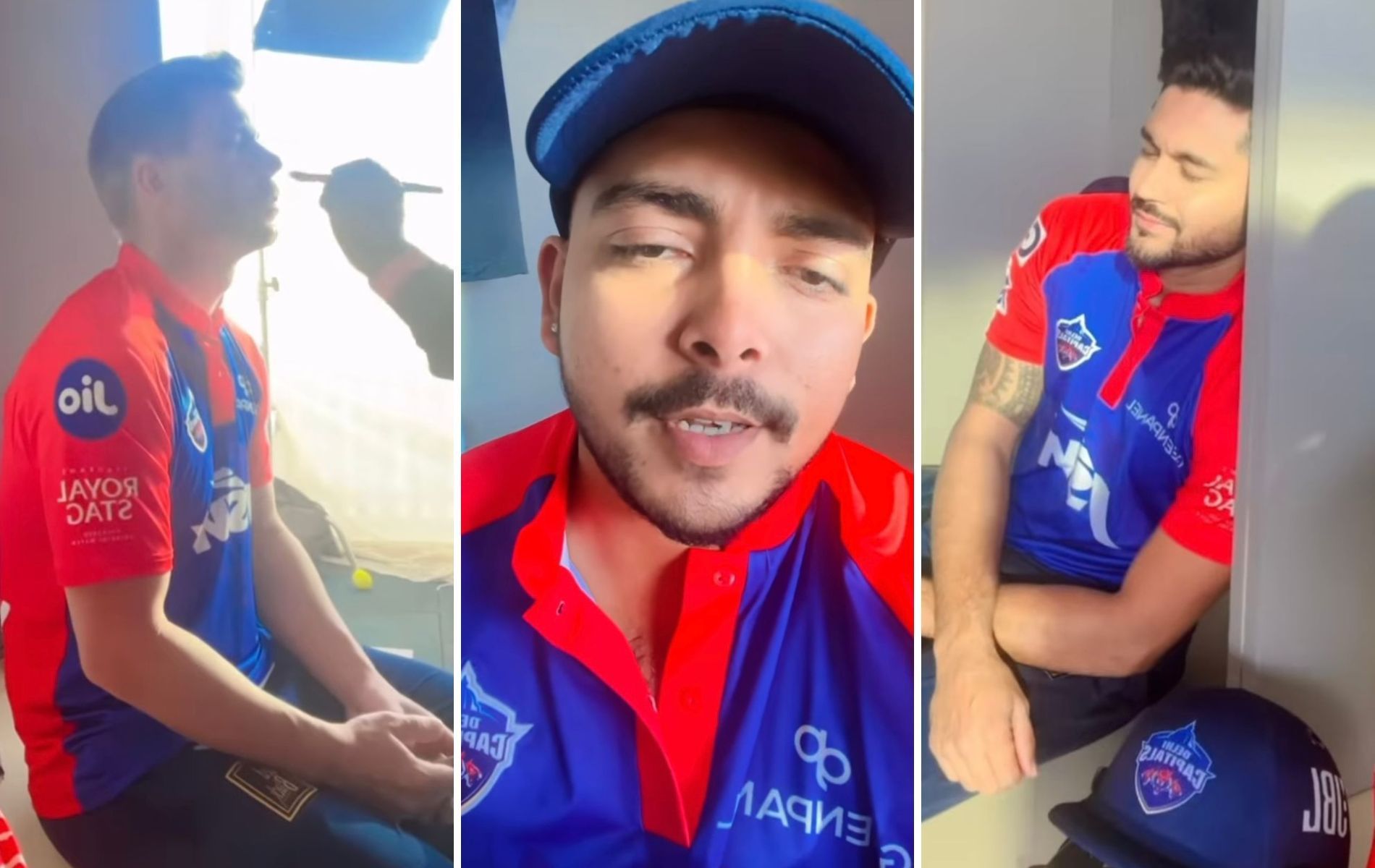 (L to R) David Warner, Prithvi Shaw and Manish Pandey. (Pics: Instagram)