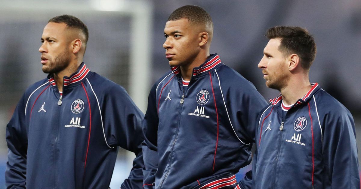 Lionel Messi, Neymar and Kylian Mbappe