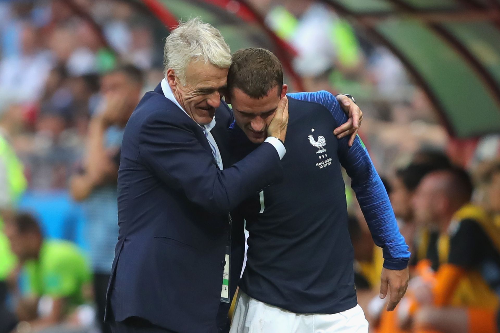 Deschamps (left) appointed Griezmann as vice-captain.