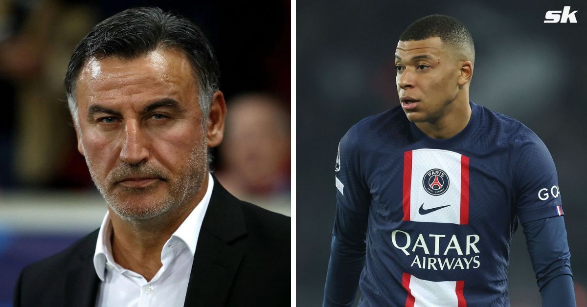 Christophe Galtier and Kylian Mbappe