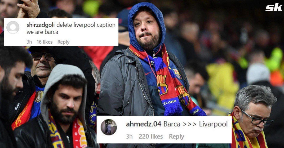 Barca fans furious with social media caption