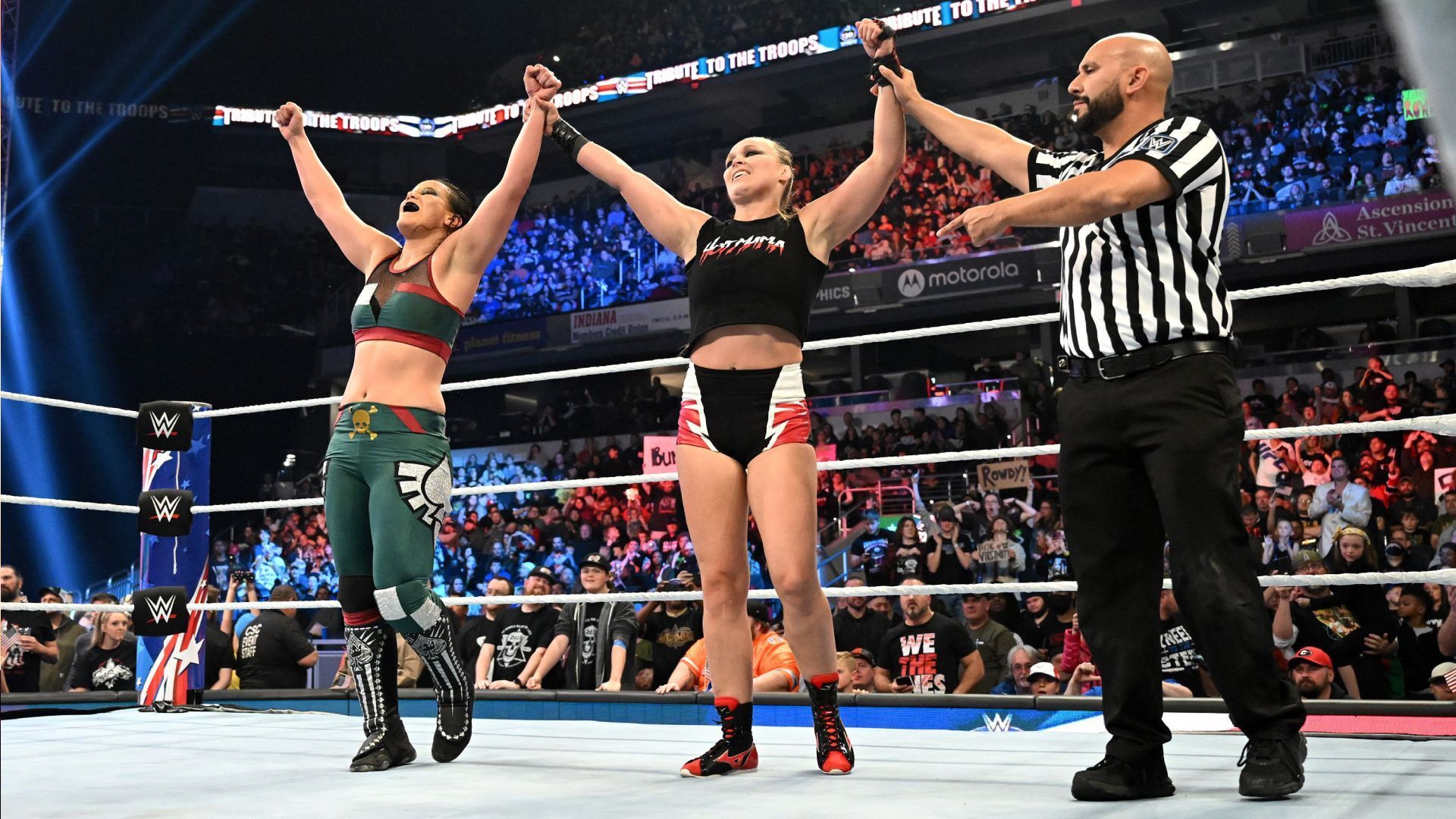 Ronda Rousey and Shayna Baszler