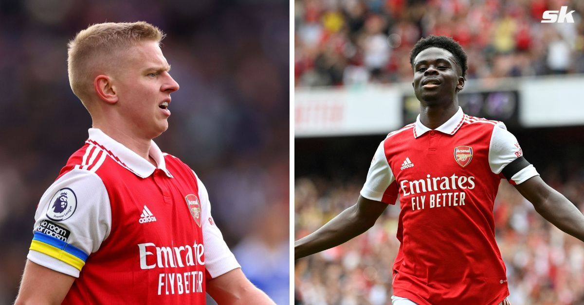 Oleksandr Zinchenko joined Bukayo Saka