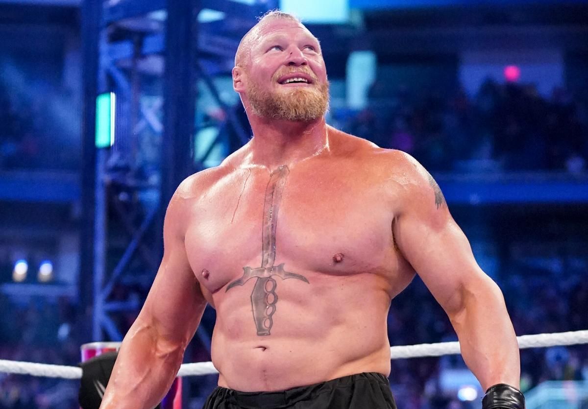 WWE दिग्गज ब्रॉक लैसनर कई बार WrestleMania में नज़र आ चुके हैं 