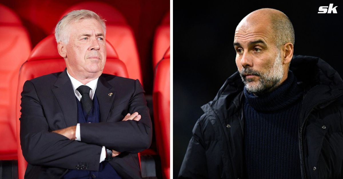 Manchester City manager Pep Guardiola and Real Madrid boss Carlo Ancelotti