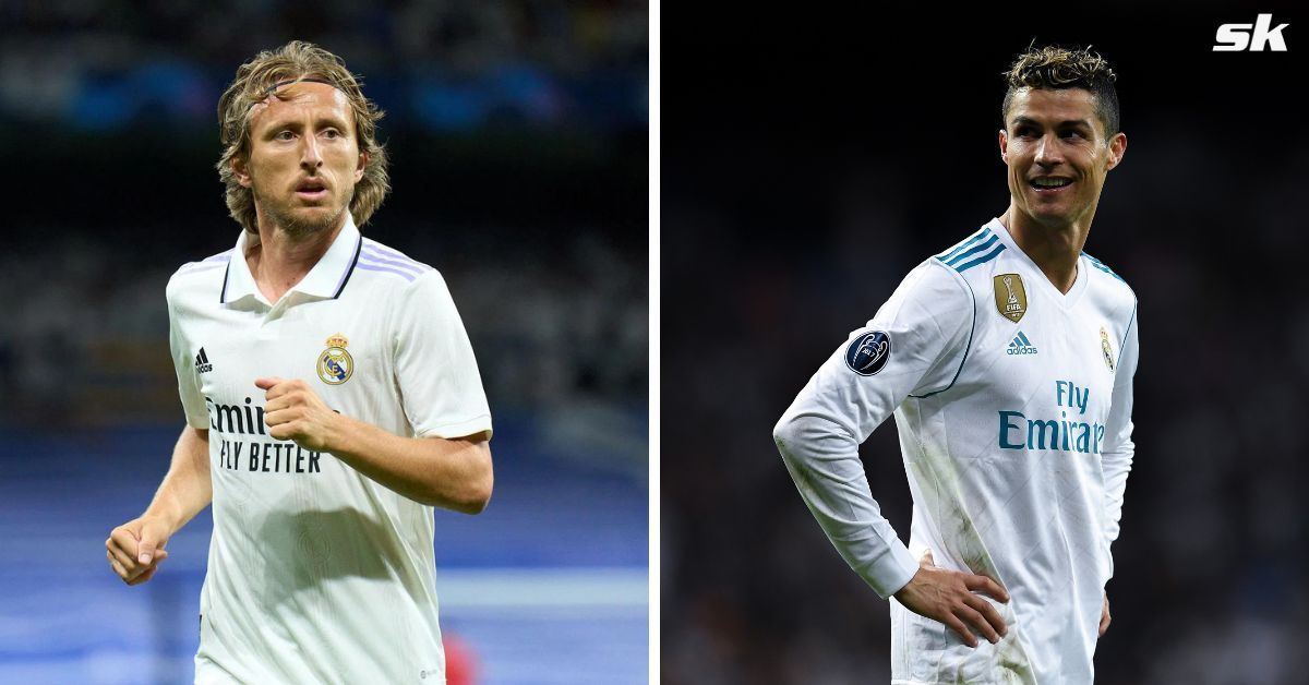 Luka Modric and Cristiano Ronaldo