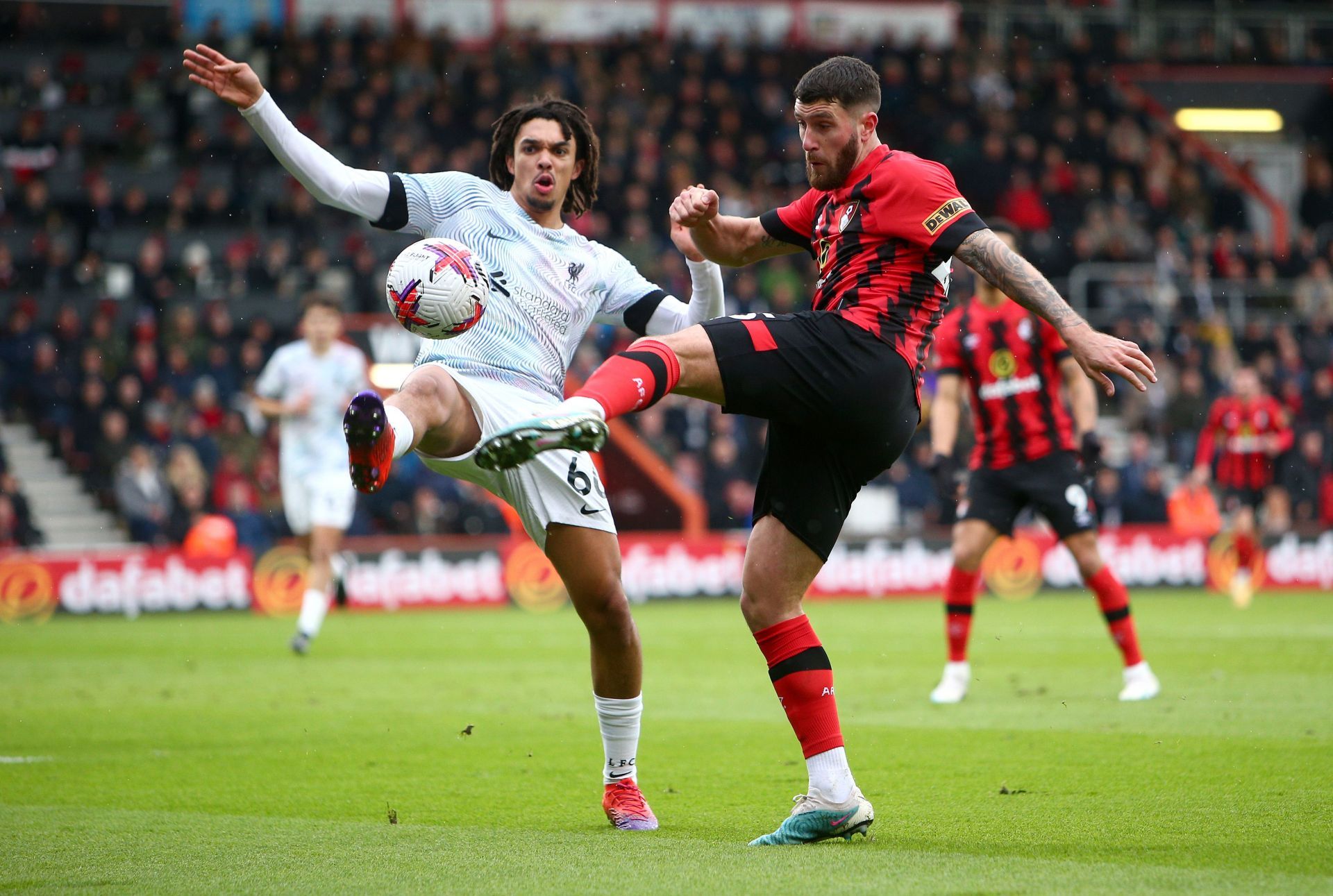 Alexander-Arnold (L) has just one senior start for England since the start of 2022.