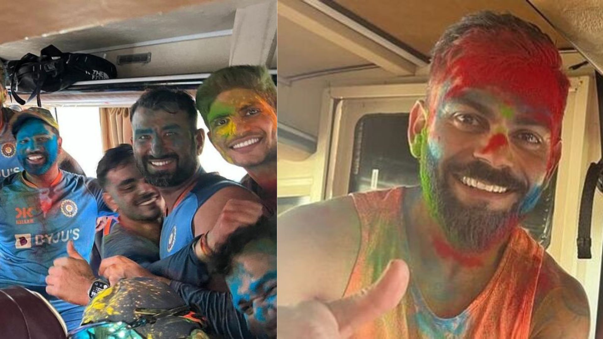 3 best videos of cricketers celebrating Holi in 2023