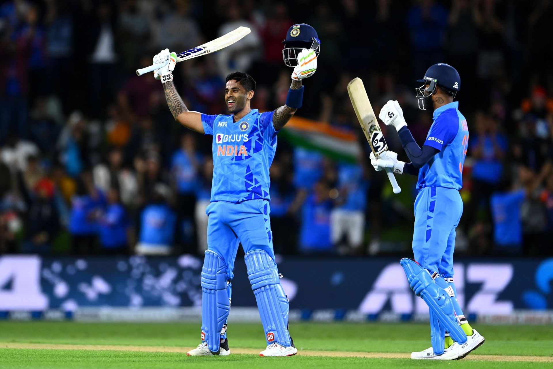 Suryakumar Yadav defines the word &#039;box office&#039; in T20 cricket.New Zealand v India - 2nd T20