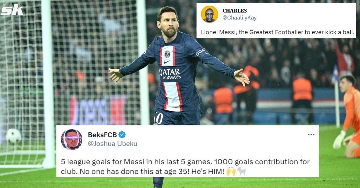 Fans hailed PSG superstar Lionel Messi