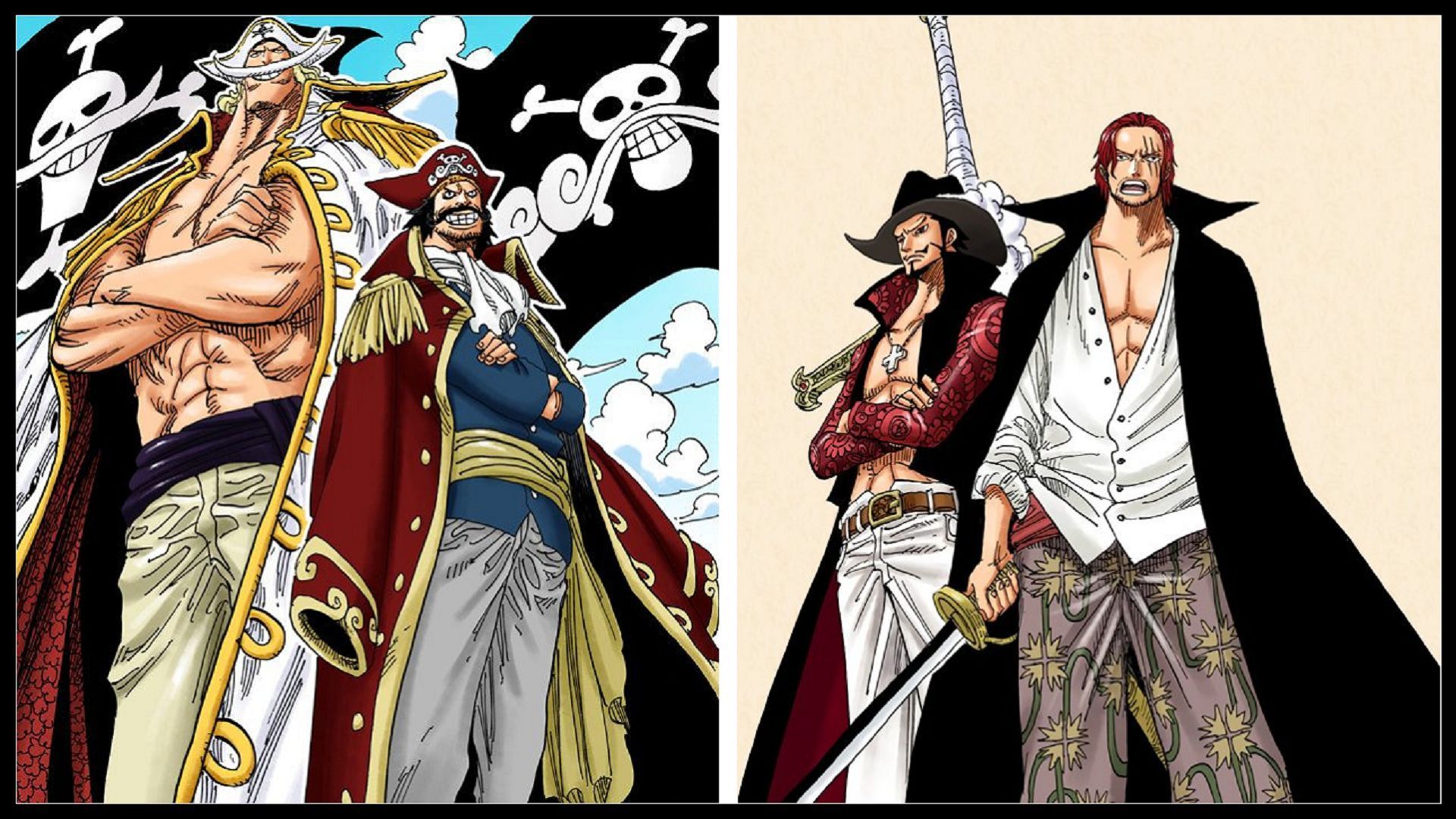 Mihawk and Shanks are parallel to Whitebeard and Roger (Image via Eiichiro Oda/Shueisha, One Piece)