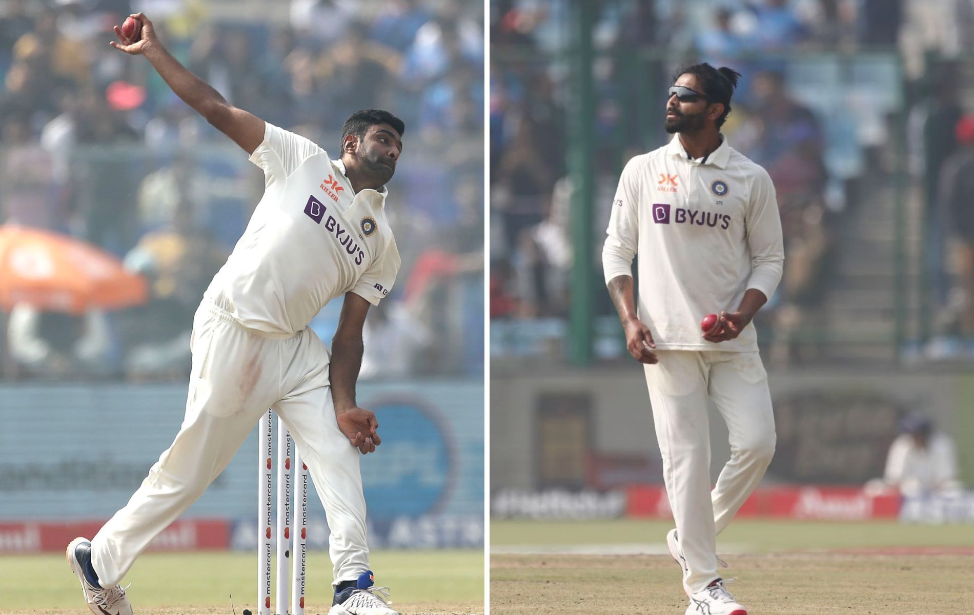 Ravichandran Ashwin (L) and Ravindra Jadeja (R). (Pics: Getty)