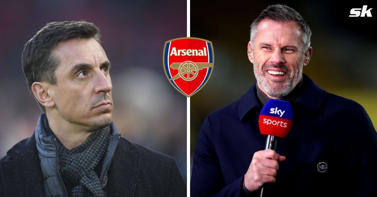 Jamie Carragher teased Gary Neville for comments about Arsenal star