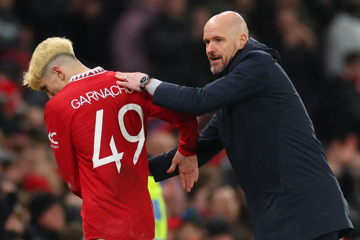 Ten Hag has played a huge role in Garnacho&#039;s rise this season