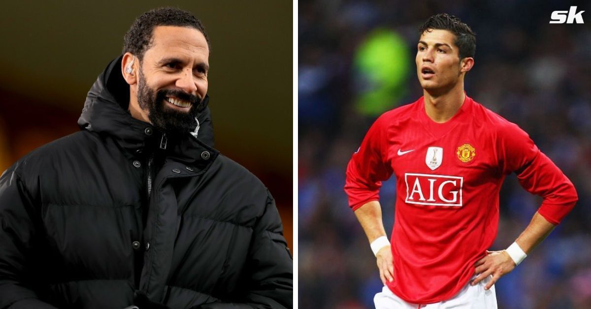 Former Manchester United legends Rio Ferdinand and Cristiano Ronaldo