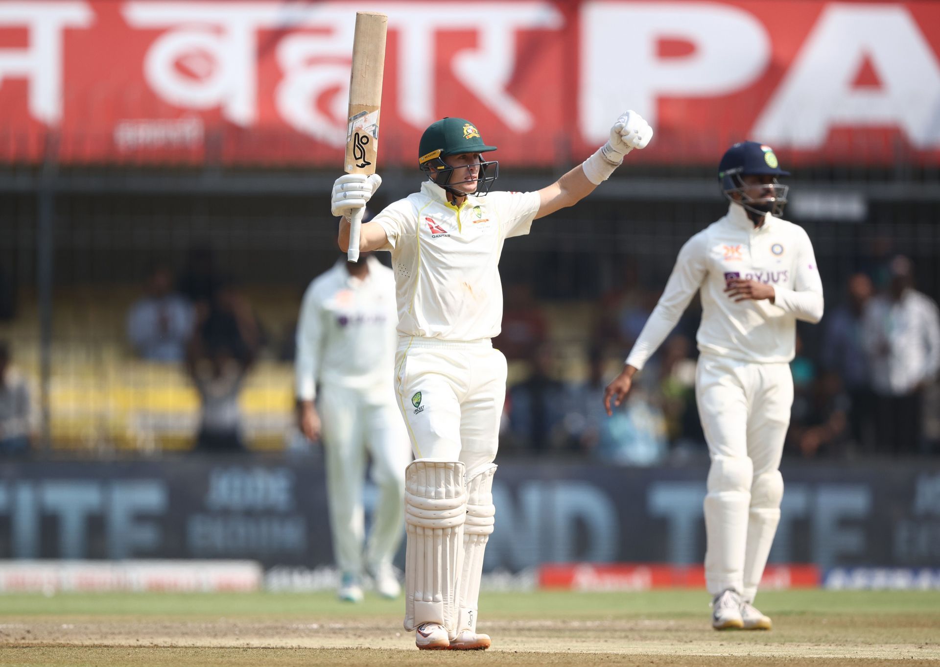 Marnus Labuschagne hit the winning runs. (Image Credits: Getty)