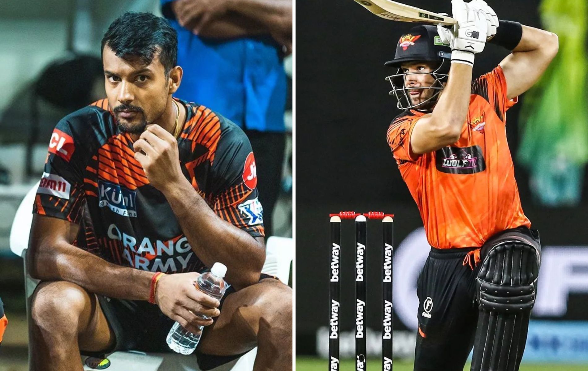 Mayank Agarwal (L) and Aiden Markram. (Pics: Instagram)