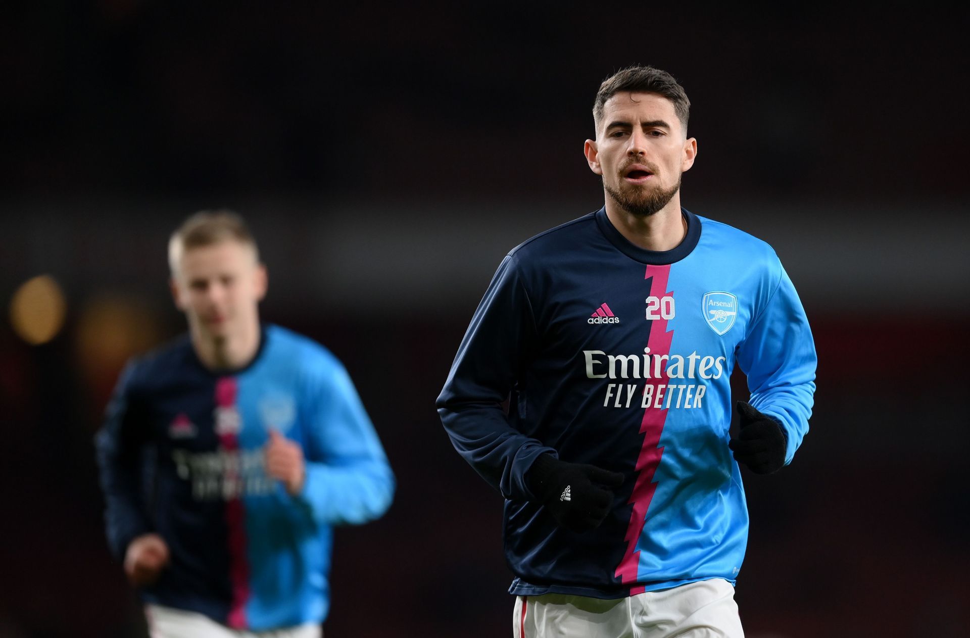 Jorginho reacts to the Gunners&#039; European exit.