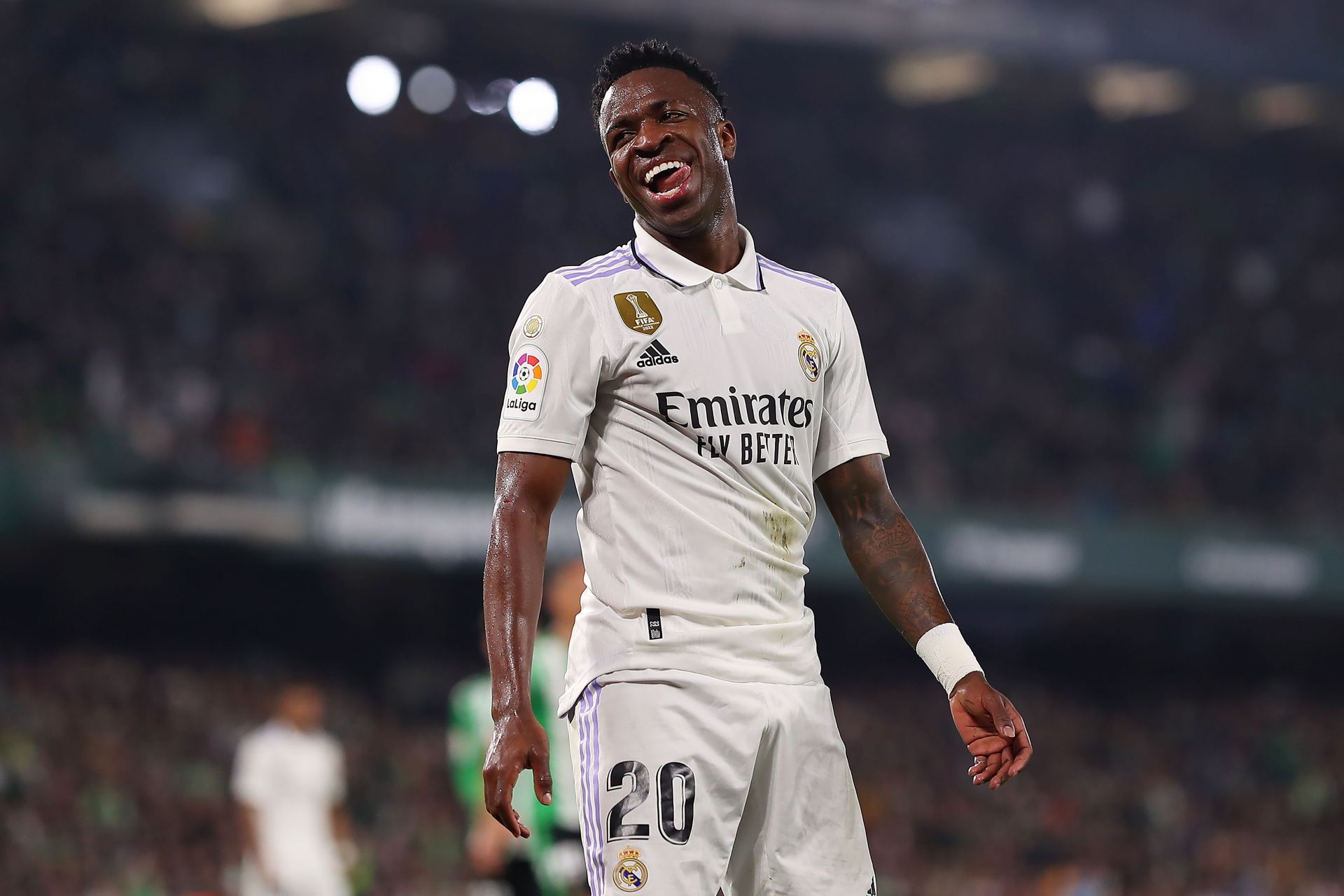 Real Madrid's player - Vinicius Junior in action