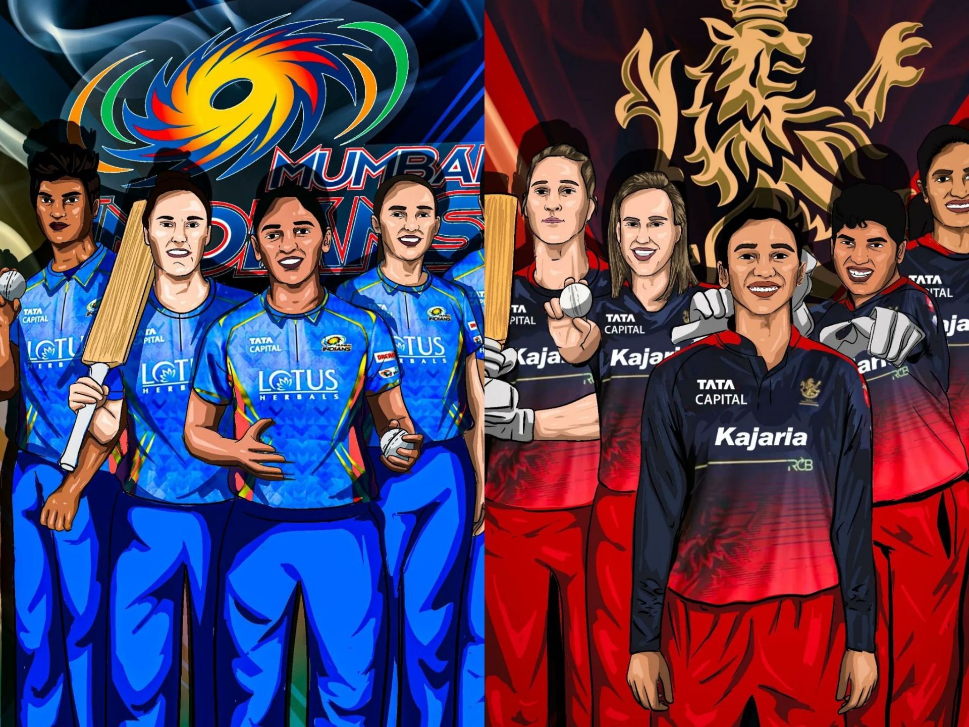 Mumbai Indians Women will take on Royal Challengers Bangalore Women in Match 4 of WPL 2023 [Pic Credit: Sportskeeda]