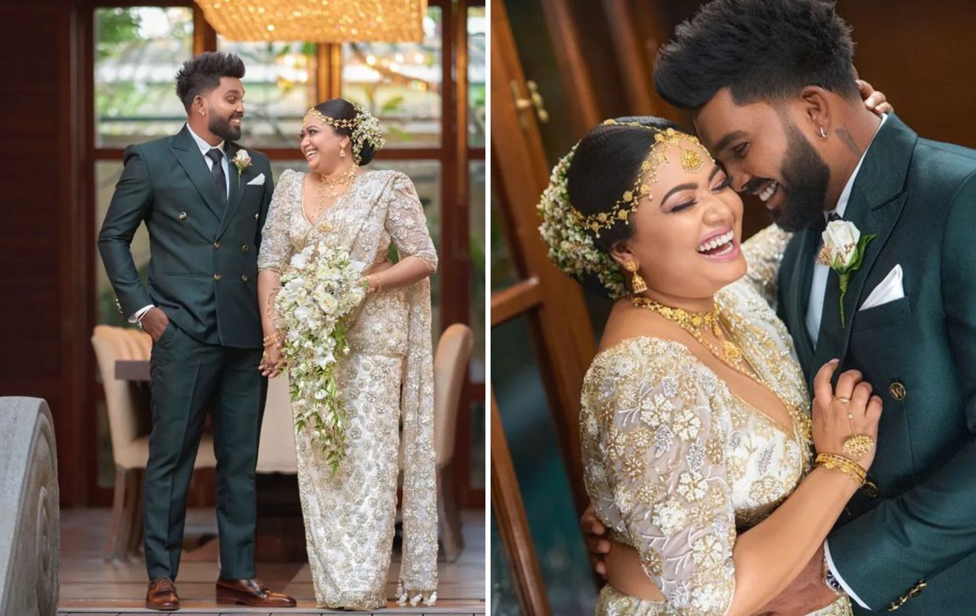 Wanindu Hasaranga with his wife Vindya. (Pics: Instagram)