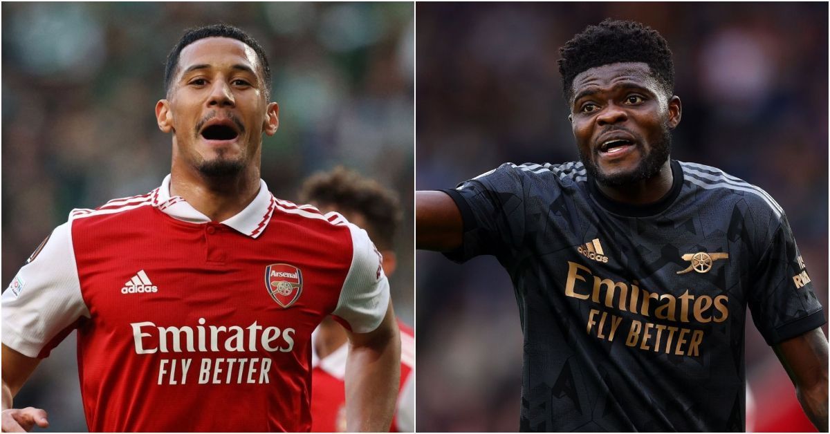 Both William Saliba and Thomas Partey are major doubts for Arsenal