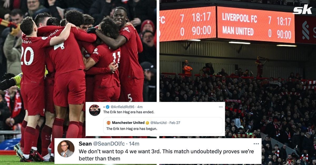 Twitter exploded as Liverpool demolished Manchester United with fans claiming Cristiano Ronaldo tribute