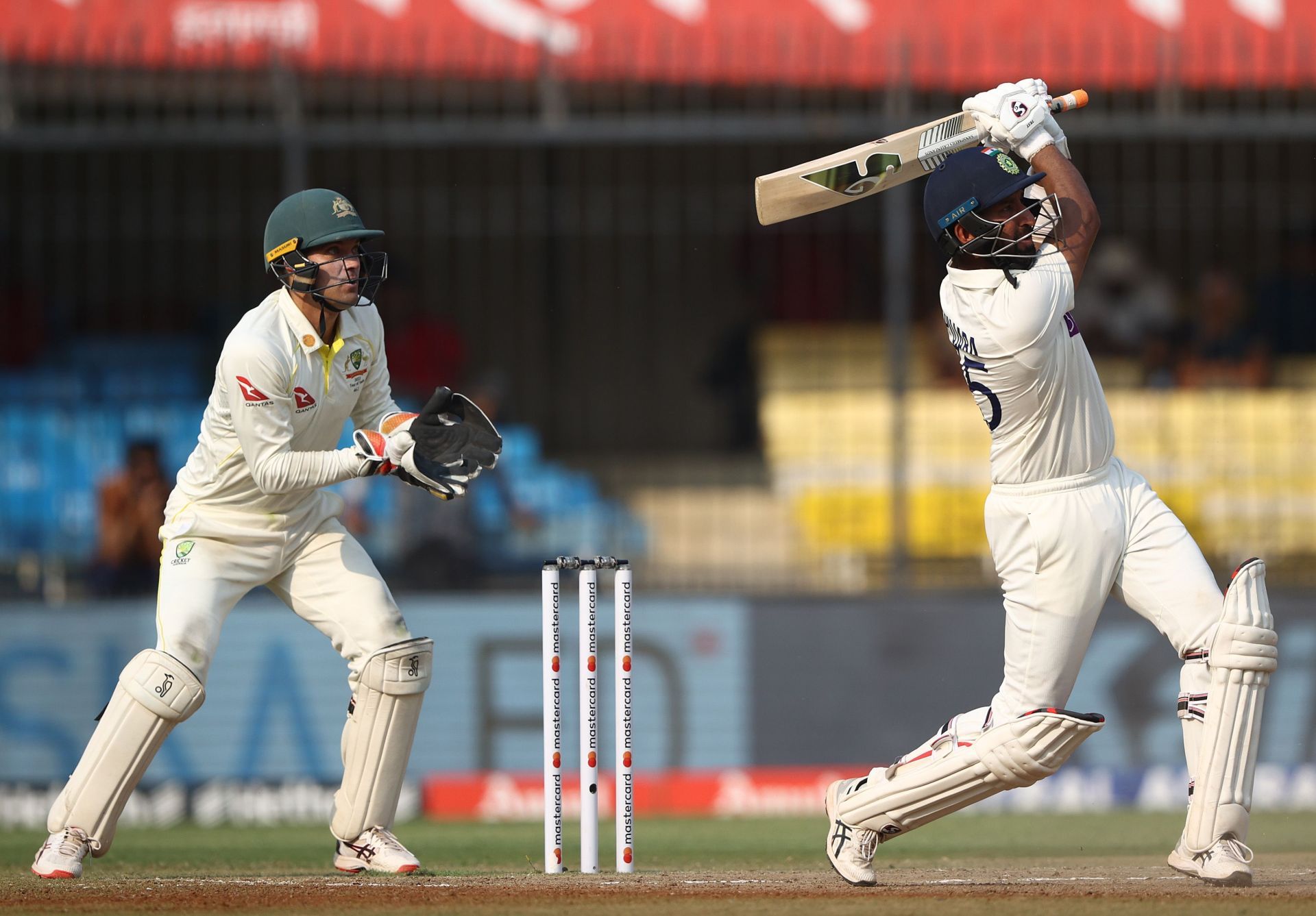 Cheteshwar Pujara was the only half-centurion across India's two innings.