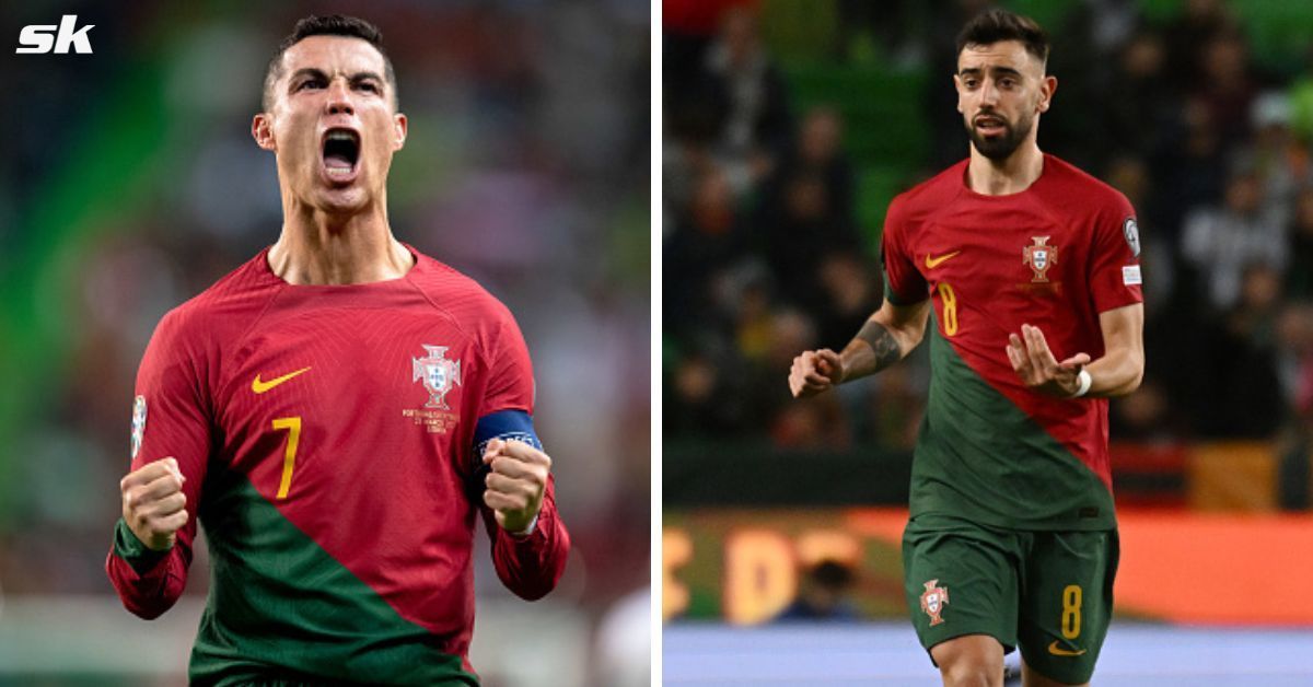 Cristiano Ronaldo and Bruno Fernandes previously played together at Manchester United
