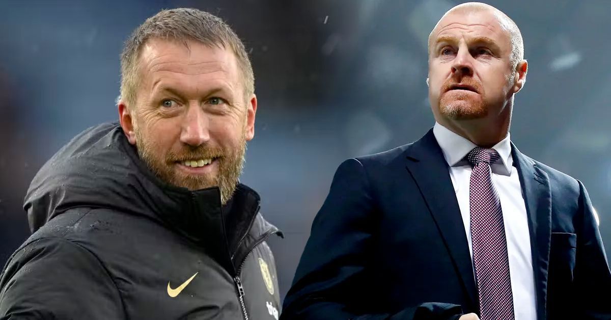 [L-to-R] Graham Potter and Sean Dyche.