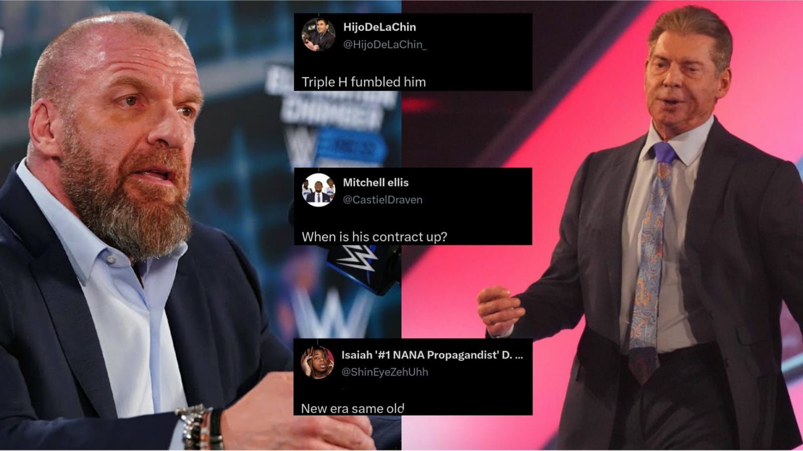 Triple H(left) and Vince McMahon(right)