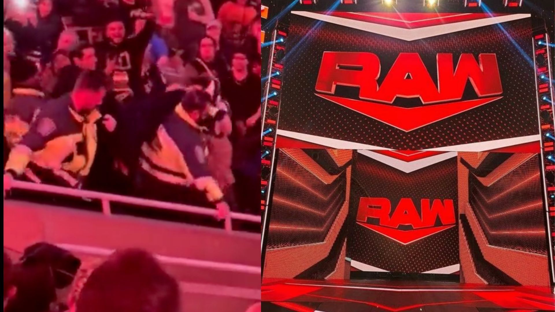 A wrestling fan had a rough night during WWE RAW in Boston. 