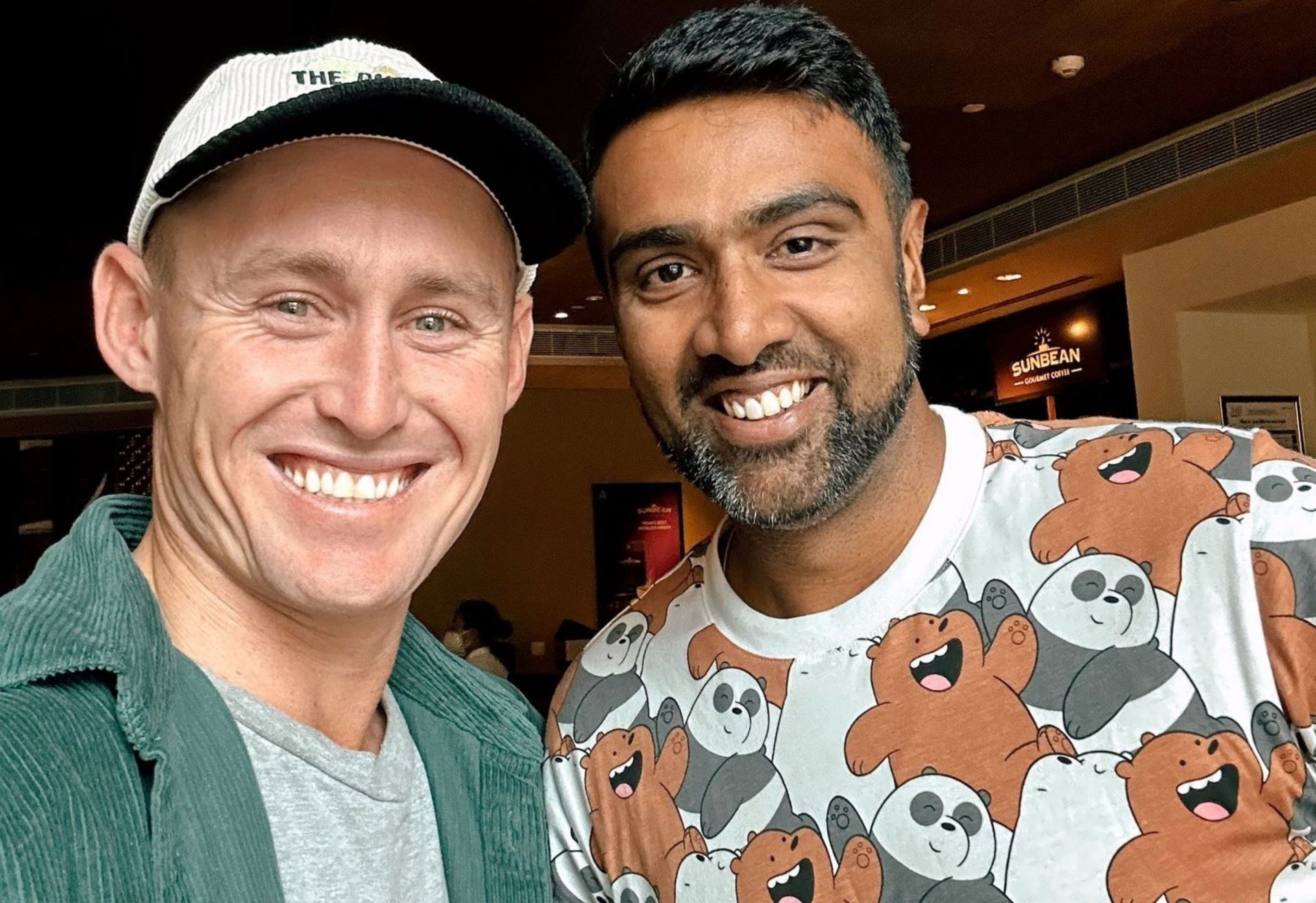 Ravichandran Ashwin catches up with Marnus Labuschagne (PC: Instagram)