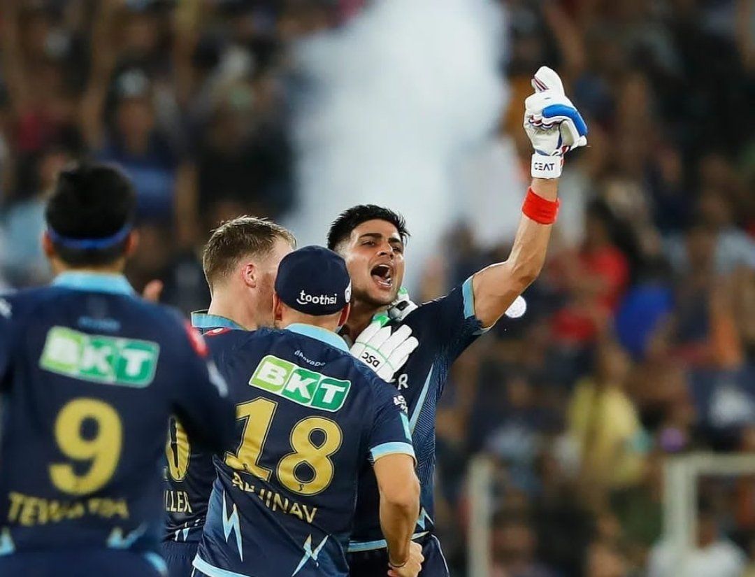 Shubman Gill stayed unbeaten in the IPL 2022 final. (Credits: Twitter)